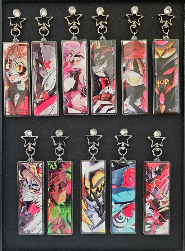 Hazbin Hotel Keychains